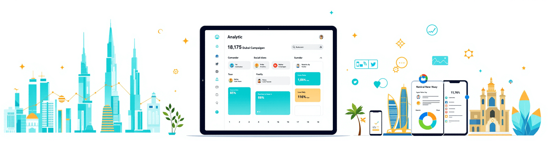 Seasonal marketing automation dashboard for hospitality businesses
