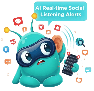 Real-time social listening alerts